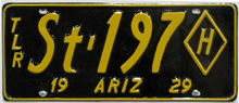 Arizona license plate picture