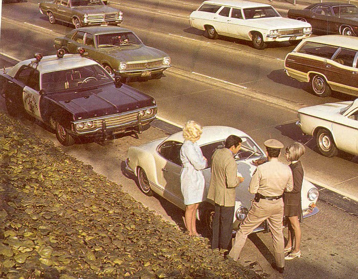 California police car