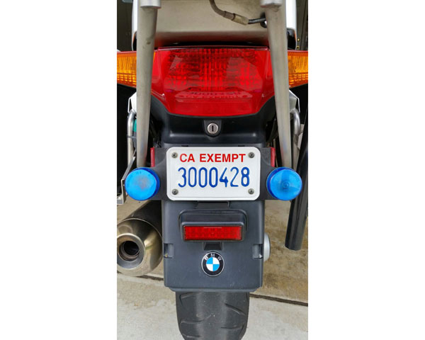 California license plate image