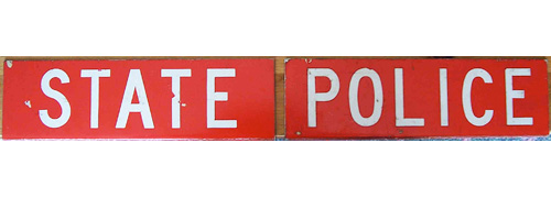 Connecticut police sign image
