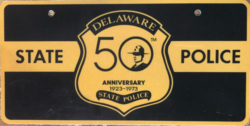 Delaware license plate