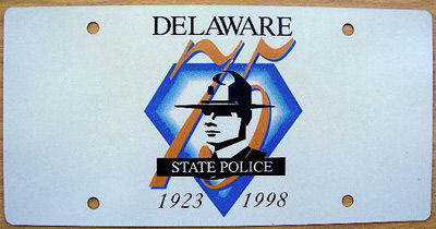 Delaware license plate