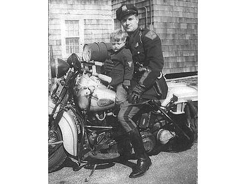 Delaware police motorcycle and officer