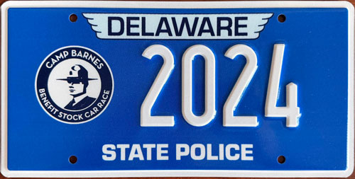 Delaware license plate