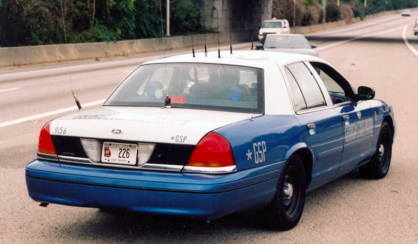 Georgia state police car