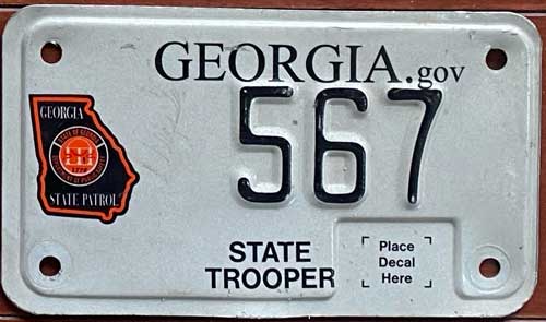 Georgia motorcycle plates
