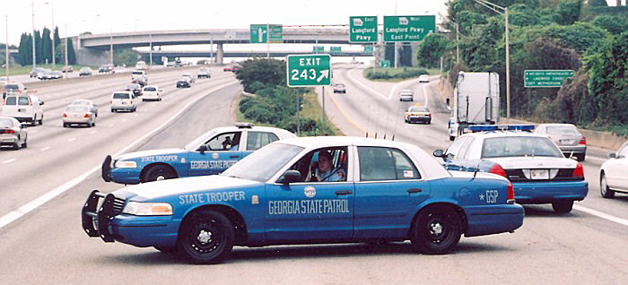 Georgia state police car