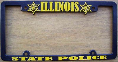 Illinois police license plate