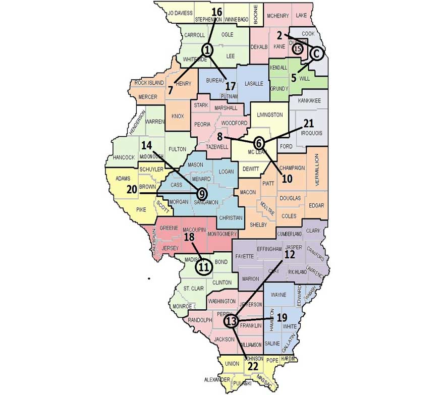 Illinois map