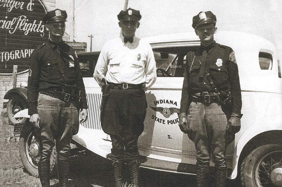 Indiana police license plate