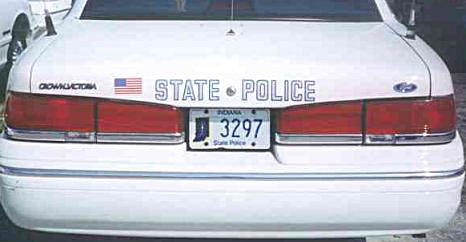 Indiana police car
