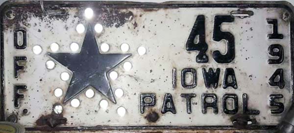 Iowa police car