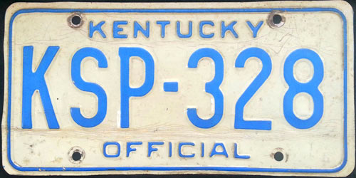 Kentucky license plate image