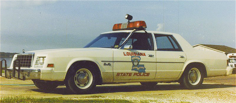 Louisiana police license plate