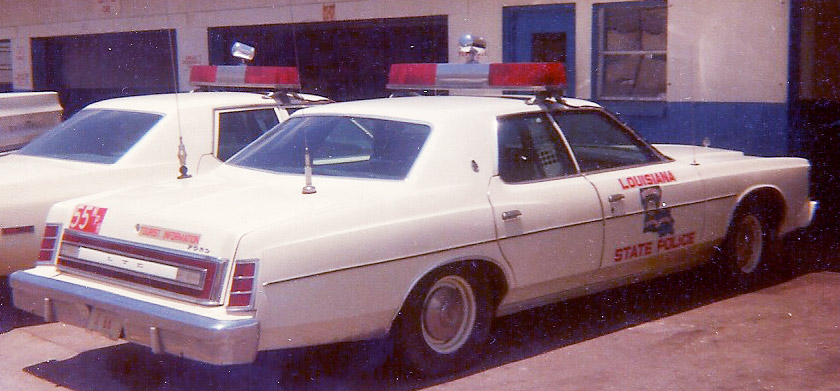 Louisiana police license plate