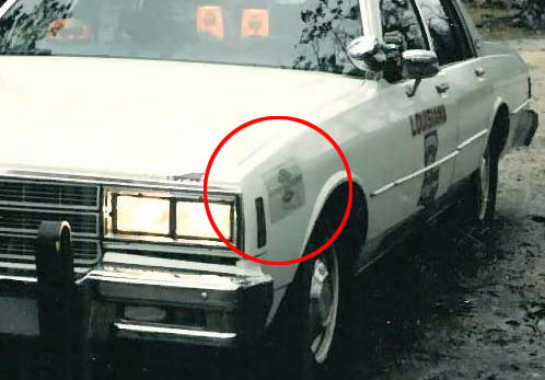 Louisiana license plate on car