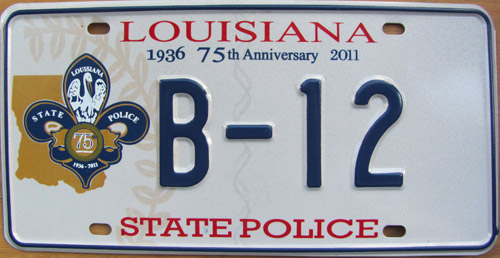 Louisiana license plate image