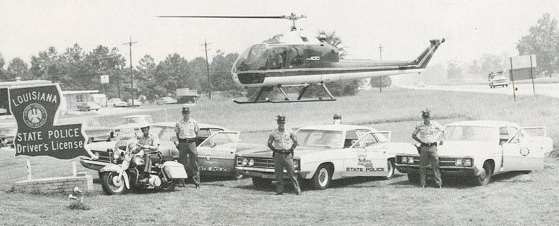 Louisiana police license plate