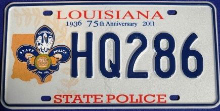 Louisiana license plate image