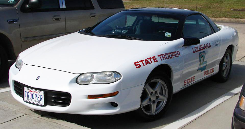 Louisiana police license plate