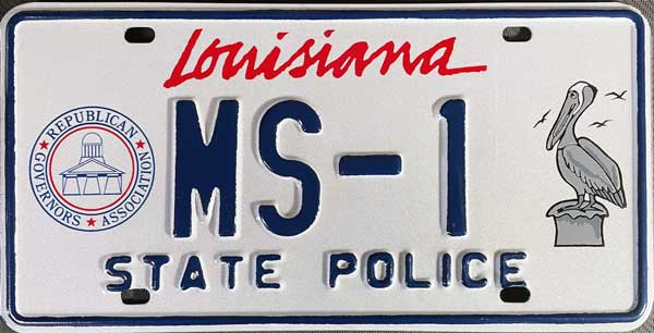 Louisiana license plate image