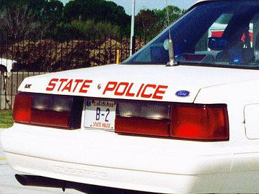 Louisiana license plate on car