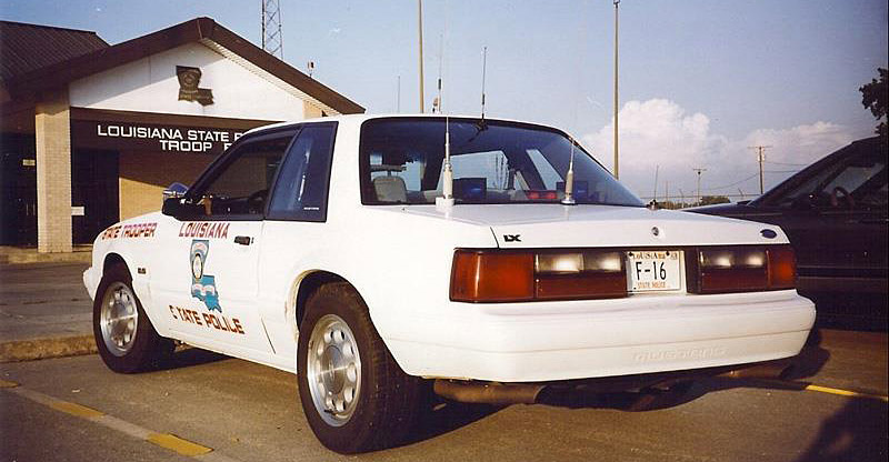 Louisiana police license plate