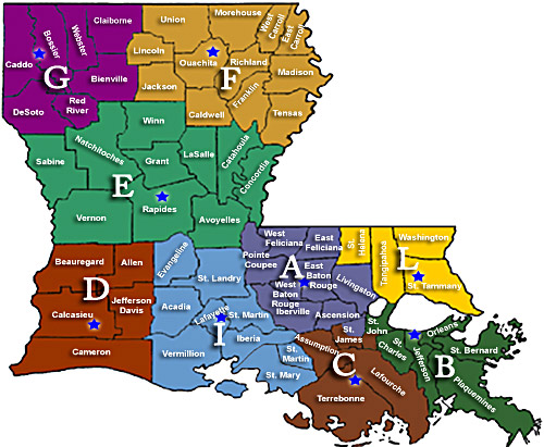 Louisiana police license plate