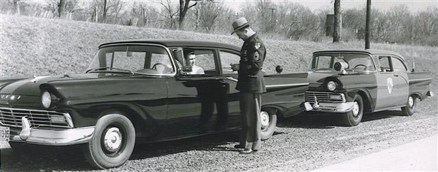 Maryland police license plate
