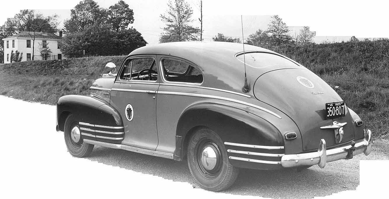 Massachusetts police license plate