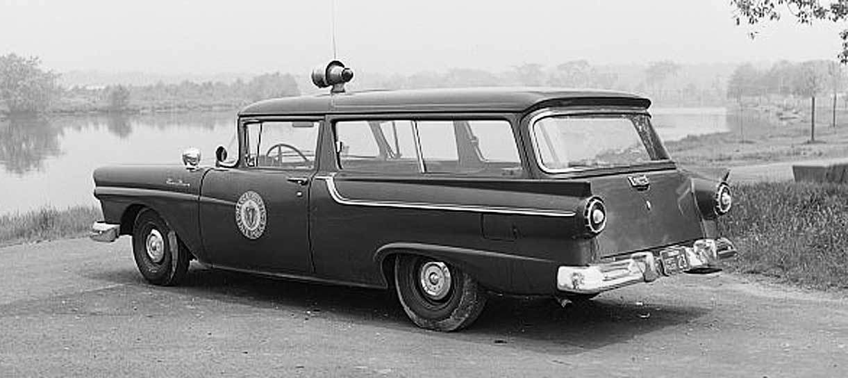Massachusetts police car