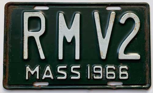 Massachusetts police license plate image