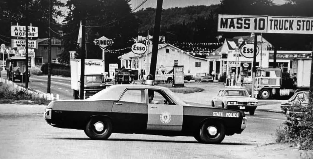 Massachusetts police car