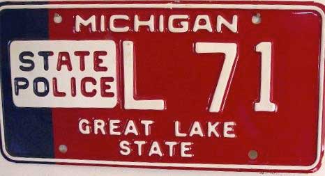 Michigan license plate image