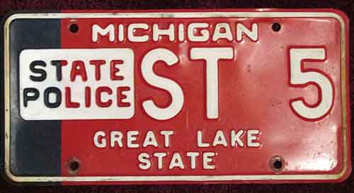 Michigan license plate image