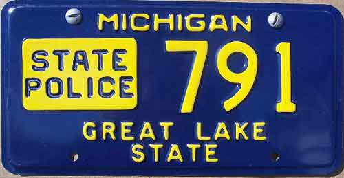 Michigan license plate image