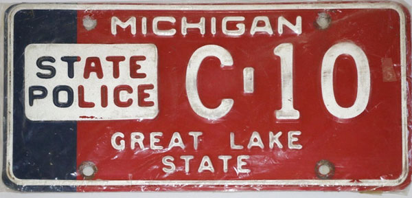 Michigan license plate image