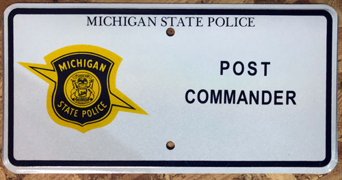 Michigan license plate image