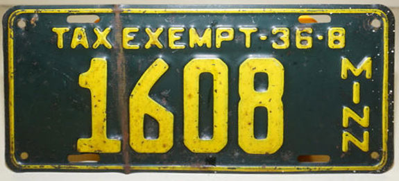 Minnesota 1936 police car