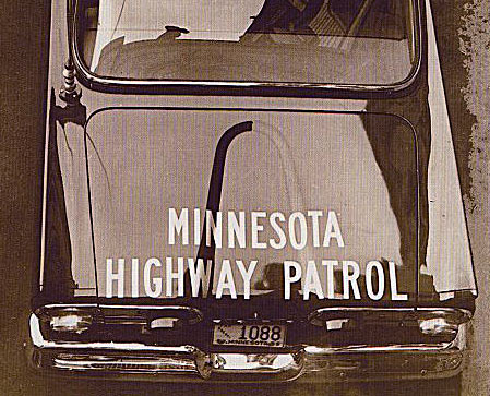 Minnesota police license plate