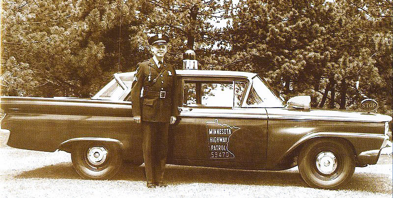 Minnesota police license plate