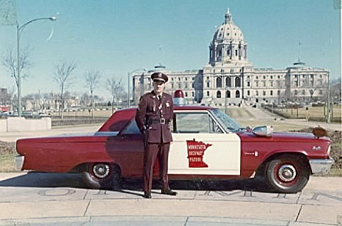 Minnesota police license plate