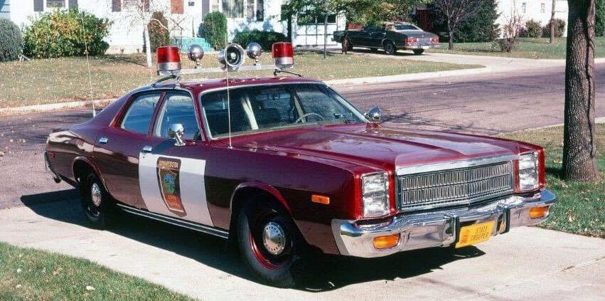 Minnesota police license plate