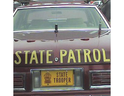 Minnesota police license plate
