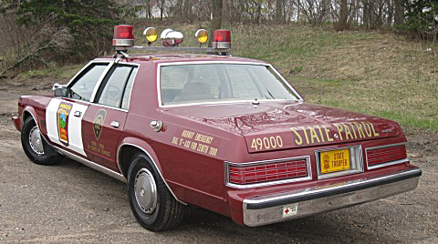 Minnesota police license plate