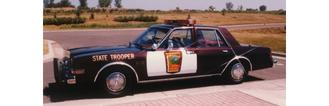 Minnesota police license plate