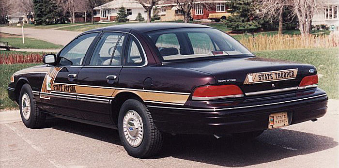 Minnesota police license plate