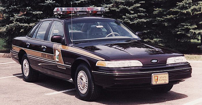 Minnesota police license plate