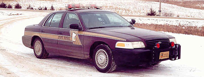 Minnesota police license plate