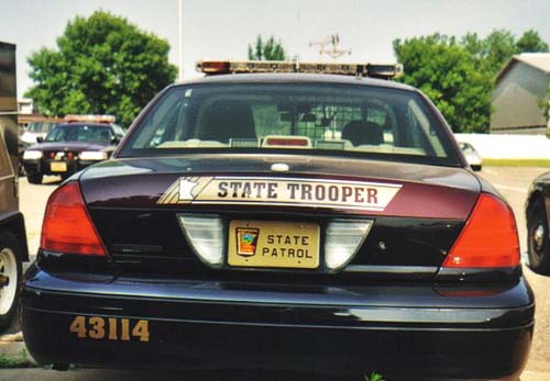 Minnesota police license plate